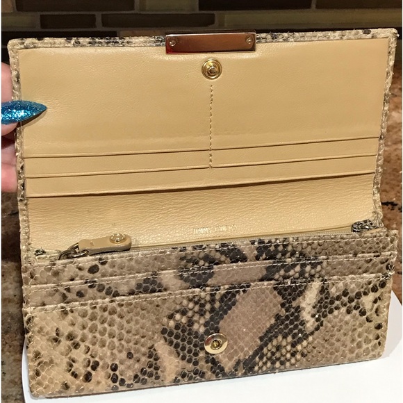 Jimmy Choo Python Embossed Leather Continental Wallet 😍🔥 - Picture 11 of 17